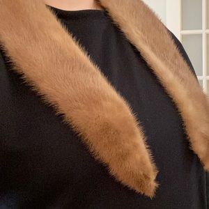 Genuine Mink Shawl Collar